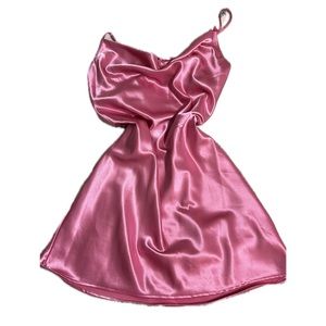 H&M Pink Silk Mini Dress